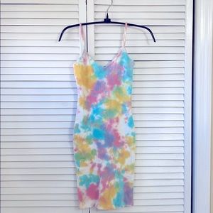 Tie Dye Spaghetti Strap Dress